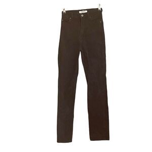 Reformation Black Dark Wash‎ Festival Rodeo Skinny Straight Jeans 24